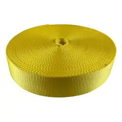 GENERICO - Rollo Cinta De Amarre Poliester 25MT 2500kg - Amarillo
