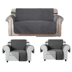GENERICO - Pack de Cubre Sofa de 3-1-1 cuerpos con ligas Sujetadoras ANTI-DERRAME