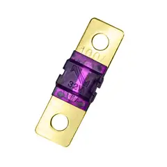 SOLIOT - Fusible Batería 100a 32v 42x12mm Chapado Oro -
