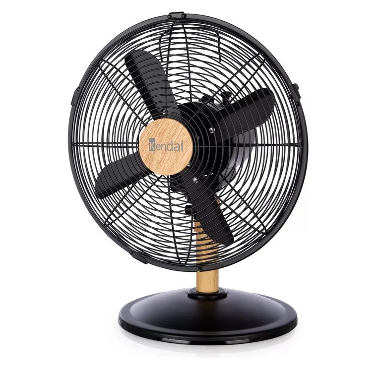 Ventilador De Mesa Silencioso Kzf-1214d Metal Madera