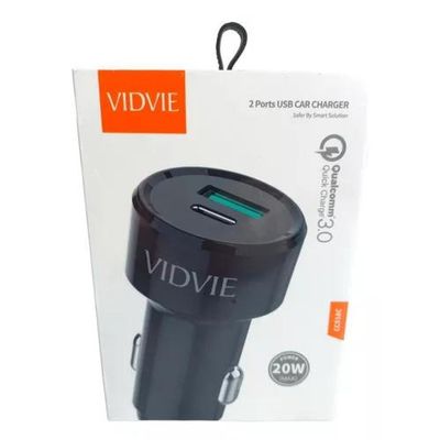 Generico Cargador Rápido Auto Usb 30 Y Tipo C 20W Vidvie