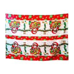 GENERICO - Mantel de Mesa Rectangular Tela Navidad diseño Ositos