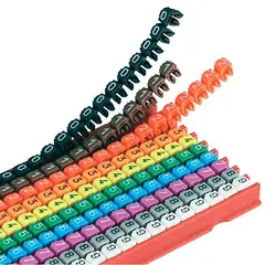 GENERICO - Marcadores Numéricos Para Cable 20-18AWG (0.5-1.5mm) 200 Unidades