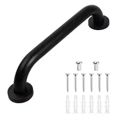 KUANGYE - Barra De Seguridad Acero Inoxidable Negro Mate 30cm