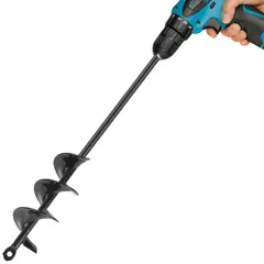 KUANGYE - 60x5cm Broca Ahoyador Plantar Jardín Para Taladro Común