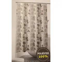 GENERICO - CORTINA PARA DUCHA - TELA POLIESTER 180 X 180 CM - HOJAS