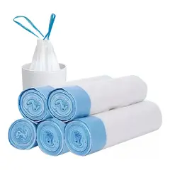 GENERICO - 100 Unid Bolsa De Basura Con Cordón Para Papelero 50x55cm