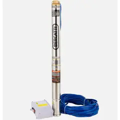 BERCATTI - Bomba de Agua Sumergible para Pozo 3″ 0,5 HP 3BDM2.5/10