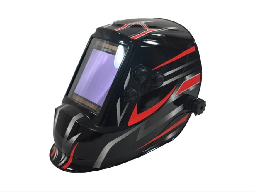 Máscara de Soldar Fotosensible RB-9000-5 "Iron Mask" (4 Sensores, Visión Extra Grande)