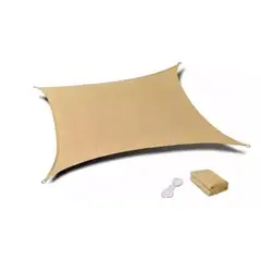 GENERICO - Toldo Vela Rectangular 5x6 Bloqueo Uv