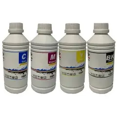 CREA PRINT - Pack 4 Litro De Tinta Cmyk Universal para impresoras de tinta continua