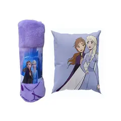 GENERICO - Pack Manta Infantil + Cojín Niña Diseño Animado 19o3