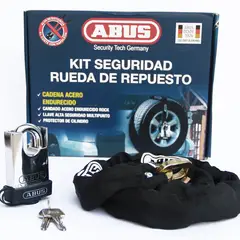 ABUS - Kit Seguridad Rueda De Repuesto Rock 83CS - Cadena 10KS140