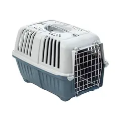 MPS - Jaula Transporte Mascotas Pratiko Metal 3 Azul Opaco