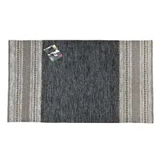 DECOGHAR - Alfombra Kilim Rustic Nomad Antideslizante Dk Gris 180 X 280 mts