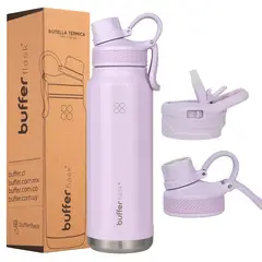 BUFFER FLASK - Termo Botella Agua Termica Acero Inox Buffer 1lt - Lila
