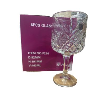 Catalab Set X6 Copa De Vidrio Labrado Tragos Bebidas