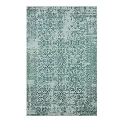 DECOGHAR - Alfombra Jacquard Vintage Turquesa 1,50 X 2,40 mts