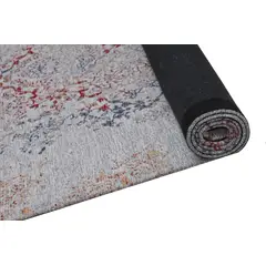 DECOGHAR - Alfombra Jacquard Vintage Flores Gris 2,80 X 3,65 mts