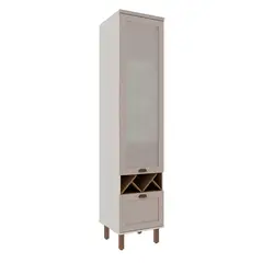 DF HOME - Despensa Alta 1 Puerta de Vidrio Empavonado 500 Studio - Fendi 1515.0003