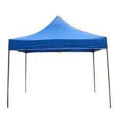 QRUBBER - Toldo PVC Plegable Acero Exterior 3x4,5 mts Azul