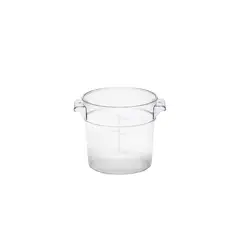 GASTROPLAST - CONTENEDOR POLICARBONATO REDONDO 6 LT CON TAPA TRANSPARENTE