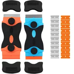 KUANGYE - 2 Piezas Rasqueta Vitroceramica con 20 Cuchillas De Repuesto