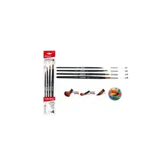 GENERICO - Set De Pinceles N°1 8 12 16 4Pcs
