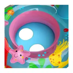 GENERICO - Flotador Inflable Sombrilla Piscina Niños Bebes Rosado