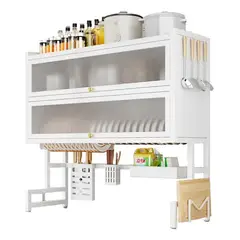 EVERSO - Grande Cocina Secador Escurridor Loza Platos Multifunción Blanco