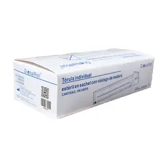 GENERICO - Tórulas de algodón vástago de madera estéril 300 unidades