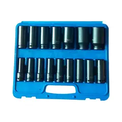 GENERICO - Juego Kit Set Dados De Impacto 12 16 Piezas De 10 A 32 Mm