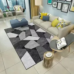 GENERICO - ALFOMBRA PARA LIVING ANTIDESLIZANTE CON DISEÑOS TRIDIMENCIONALES