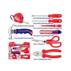EMTOP - Pack de 8 Herramientas Manuales EHTS01080