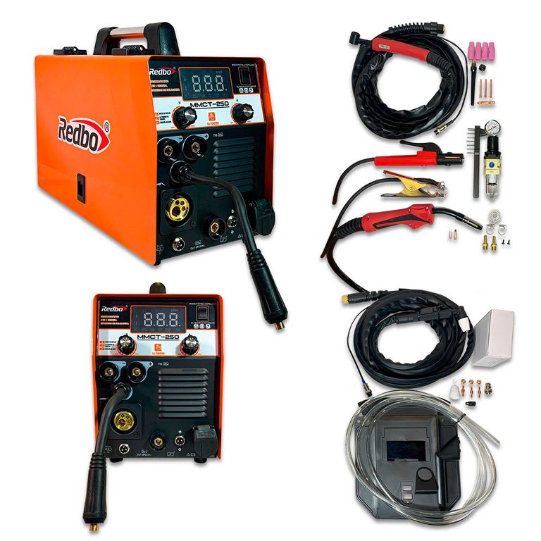 Soldadora Multiproceso 4 en 1 MMCT-250 (MIG / TIG / MMA / Corte Plasma CUT)