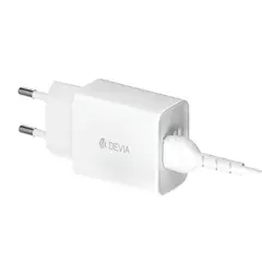 DEVIA - Cargador iPhone Cable Lightning + Base USB-A