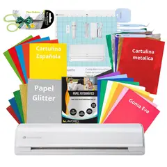 SILHOUETTE - KIT PAPELERIA FULL CAMEO 5 BLANCA