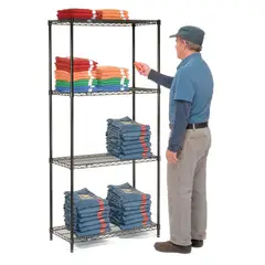 PROCHEF - Estante 90x45x180 cm. Epóxico 4 Bandejas Capacidad 800 kg.