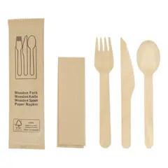 GENERICO - 20 Sets De Vajilla Ecológica Desechable Adecuada Para Fiesta