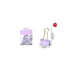 GENERICO - Pinza De Papel 2x3 5 Cm 7 Pcs