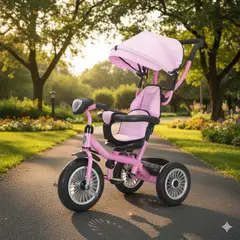 BEBESIT - Triciclo Paseo Infantil 360 1326 LX Rosado