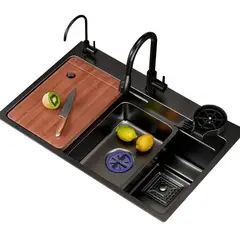 GENERICO - Lavaplato Empotrado Moderno Multifuncifuncional 80cmx45 Cm
