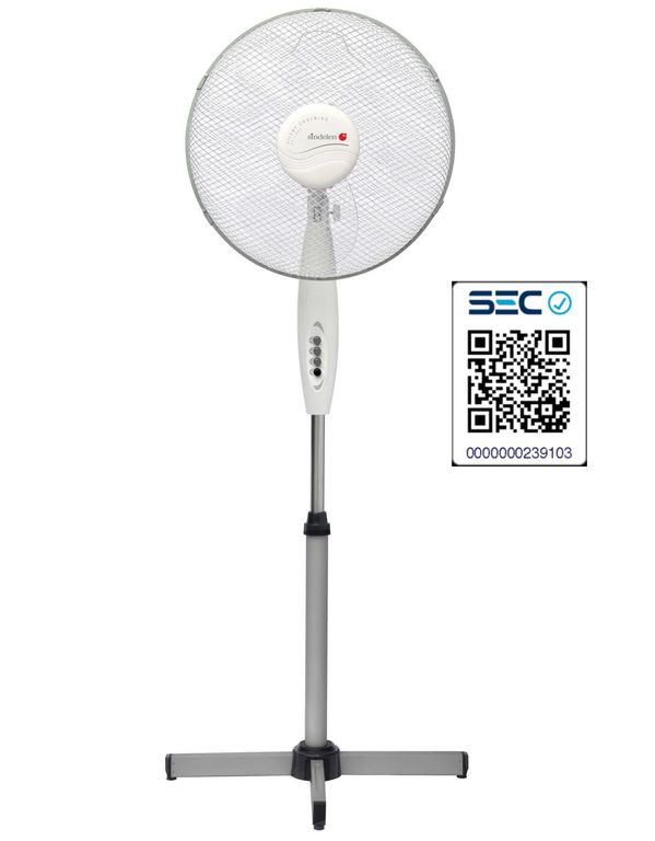 Ventilador De Pie Pedestal Vp-1603bl 16" Oscilante 3 Velocid