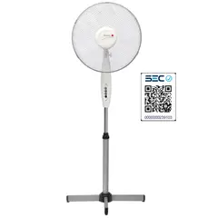 SINDELEN - Ventilador De Pie Pedestal Vp-1603bl 16" Oscilante 3 Velocid