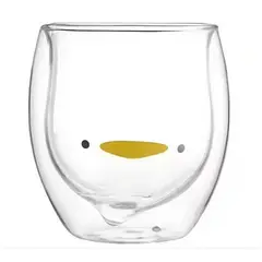 TODOK - Taza De Cristal Doble Pared Con Estampado 300ml T-00034