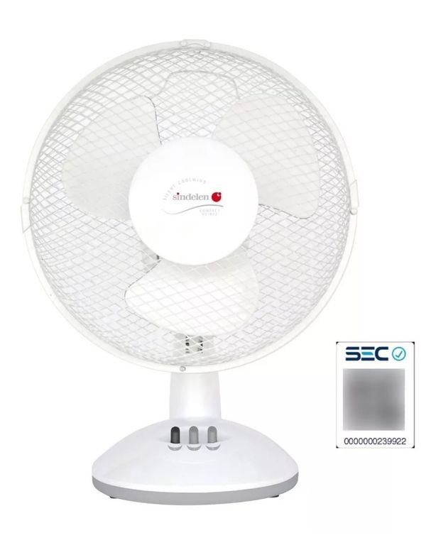 Ventilador Mesa Sobremesa Silencioso Vs-902bl 40w Oscila 90º