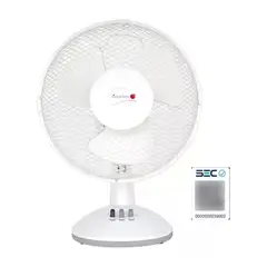 SINDELEN - Ventilador Mesa Sobremesa Silencioso Vs-902bl 40w Oscila 90º