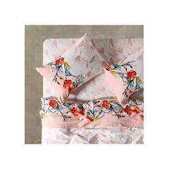 CANNON - Sabanas King 144 Hilos Aqua rosada