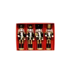 UNIVERSAL - Soldado de Cascanueces de Madera con Purpurina De 13 Cm