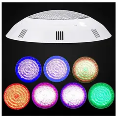 GENERICO - Foco Led Piscina Multicolor Rgb 12W 12v + Control Remoto.